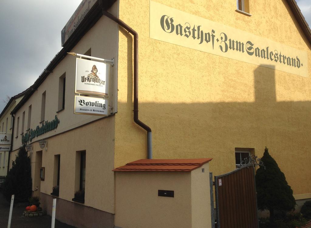 Gasthof & Pension Zum Saalestrand Bad Dürrenberg Exterior foto