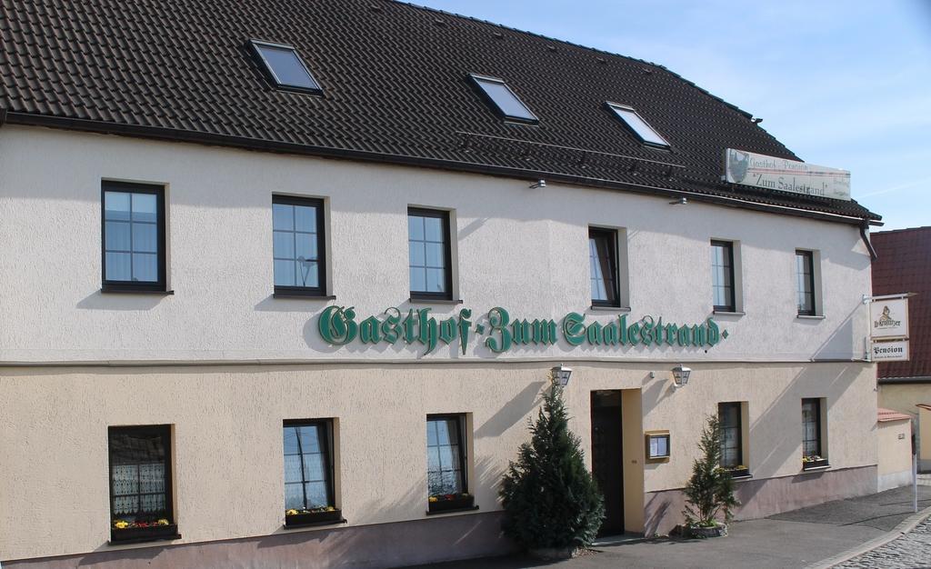 Gasthof & Pension Zum Saalestrand Bad Dürrenberg Exterior foto